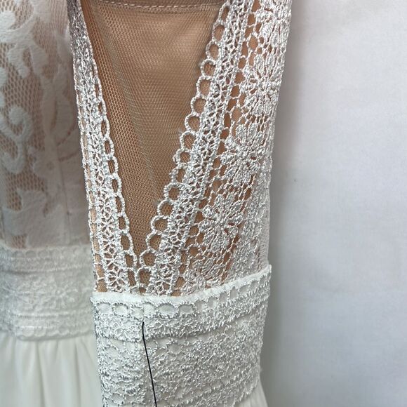 LuLu’s Forever and Always White Maxi Dress size XS NWT - Picture 7 of 16